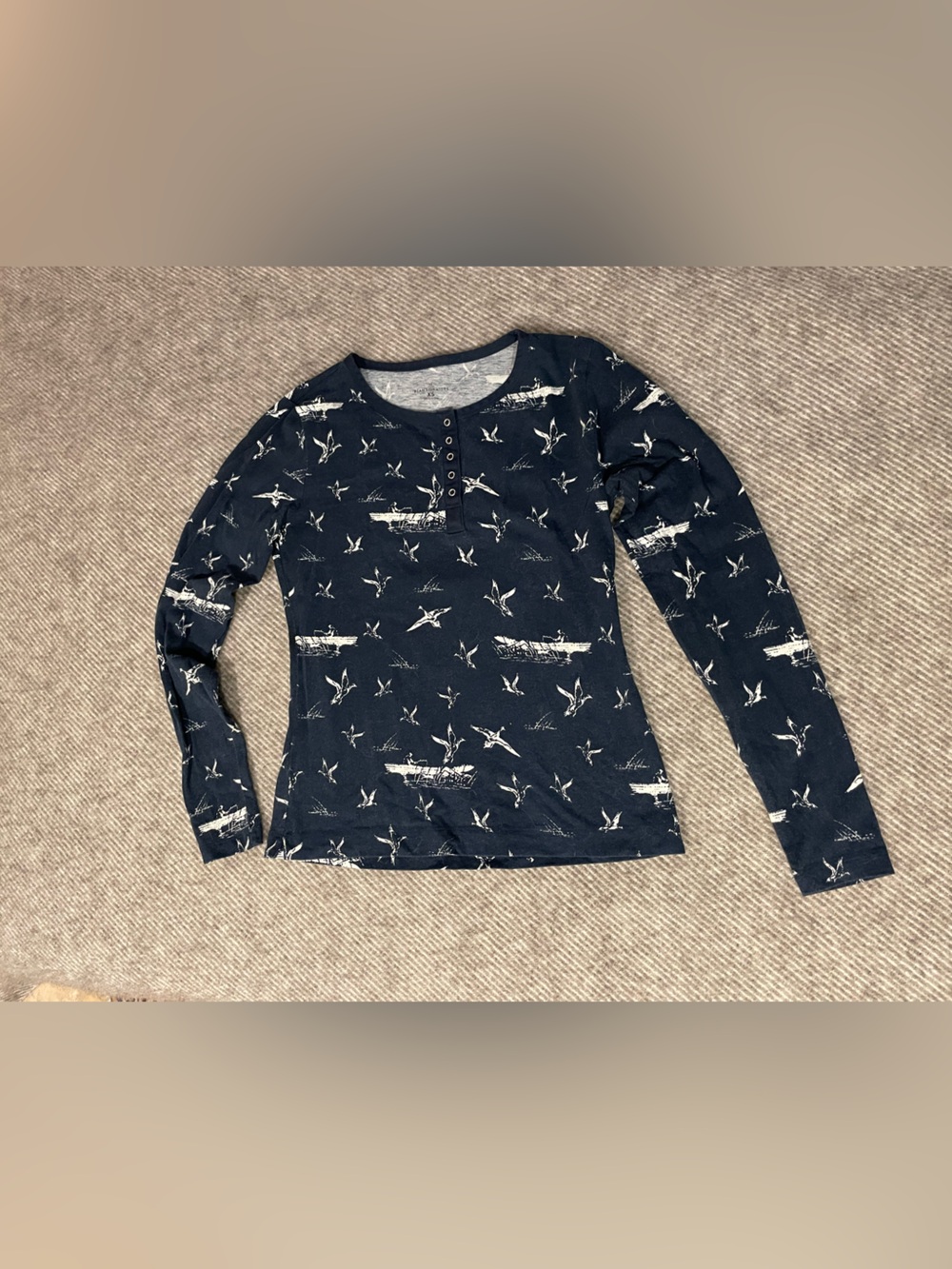 LL Bean cotton long sleeve shirt XS